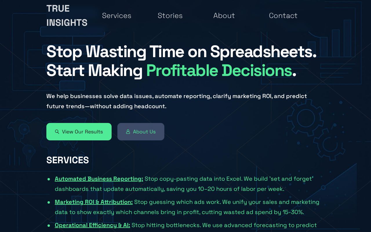 True Insights | Data Analytics & Automation Consulting for Small Businesses